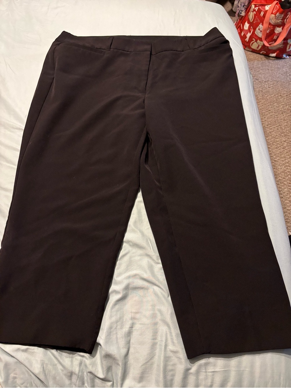 EVRI Black Women's Pull-On Capri Pants 16W